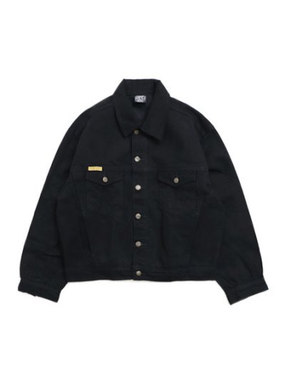 画像1: 【送料無料】PRISON BLUES RINSED BLACK WESTERN JACKET