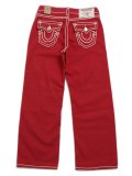 【送料無料】TRUE RELIGION VINNY ROPE STITCH ULTRA BAGGY RED LENOX