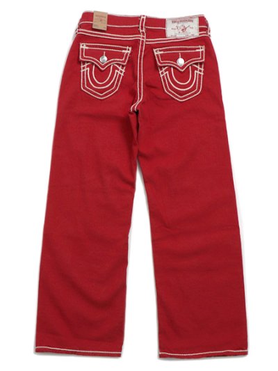 画像1: 【送料無料】TRUE RELIGION VINNY ROPE STITCH ULTRA BAGGY RED LENOX