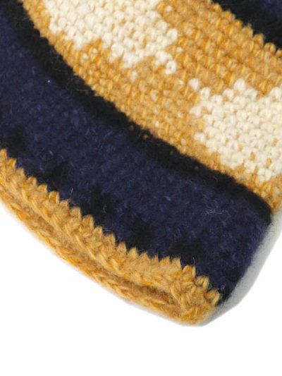 画像2: SUBLIME FINE HAND KNIT HAT NAVY MIX