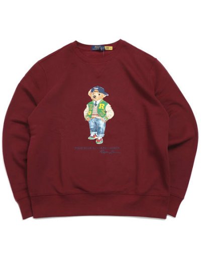 画像1: 【送料無料】POLO RALPH LAUREN VINTAGE PINE VRSY BEAR FLEECE CREW