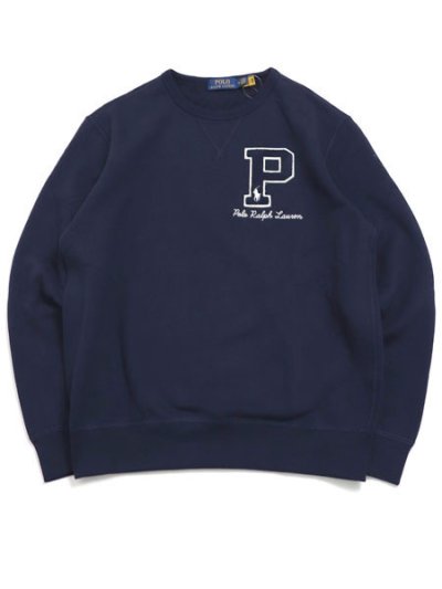 画像1: 【送料無料】POLO RALPH LAUREN LETTERMAN FLEECE CREW