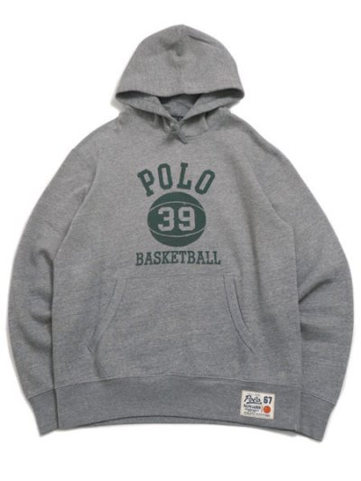 画像1: 【送料無料】POLO RALPH LAUREN POLO BASKETBALL FLEECE HOODIE