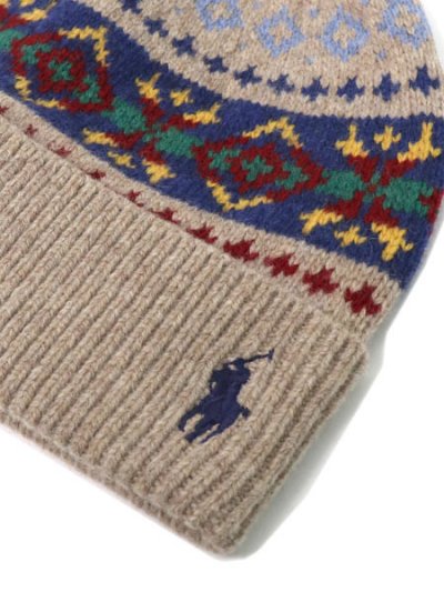 画像3: 【送料無料】POLO RALPH LAUREN FAIRISLE WOOL BLEND KNIT BEANIE