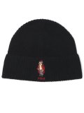 POLO RALPH LAUREN HOLIDAY BEAR BEANIE RIB KNIT BEANIE