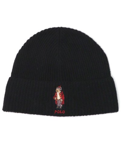 画像1: POLO RALPH LAUREN HOLIDAY BEAR BEANIE RIB KNIT BEANIE