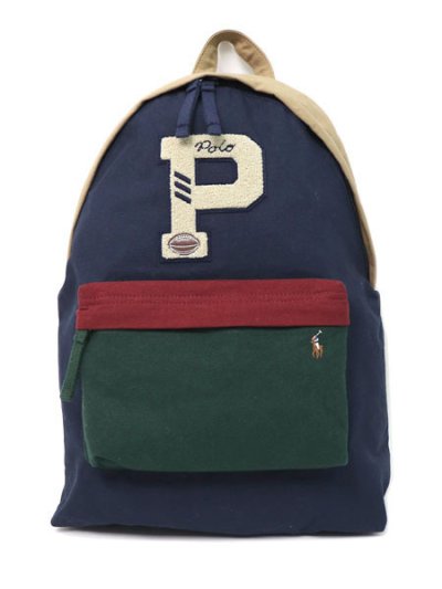 画像1: 【送料無料】POLO RALPH LAUREN COLORBLOCK CANVAS BACKPACK