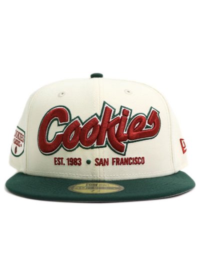 画像2: COOKIES CLOTHING 59FIFTY HARDWOOD CLASSIC CAP CREAM/FRGRN