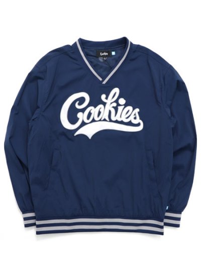 画像1: 【送料無料】COOKIES CLOTHING BASES LOADED NYLON PULLOVER JACKET NAVY