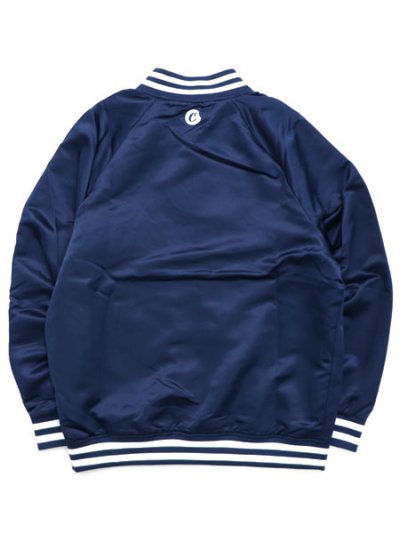 画像2: 【送料無料】COOKIES CLOTHING BASES LOADED SATIN VARSITY JACKET NAVY