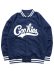 画像1: 【送料無料】COOKIES CLOTHING BASES LOADED SATIN VARSITY JACKET NAVY (1)