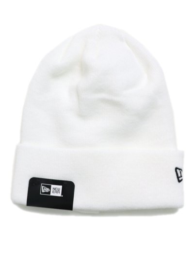 画像1: NEW ERA BASIC CUFF KNIT-WHT/BLK