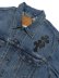 画像3: 【送料無料】ADVANCE LEVIS CROSS DENIM JACKET LT BLUE WASH