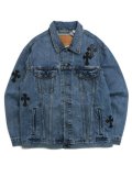 【送料無料】ADVANCE LEVIS CROSS DENIM JACKET LT BLUE WASH