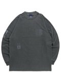 INTERBREED IB RECORDS WASHED LS TEE WASHED BLACK