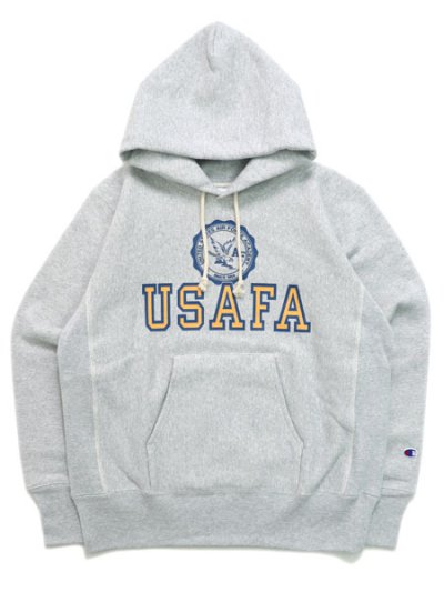 画像1: 【送料無料】CHAMPION RW PO HOODED SWEATSHIRT USAFA-SILVER GRY