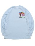 ACAPULCO GOLD GET HIGH LS TEE LIGHT BLUE