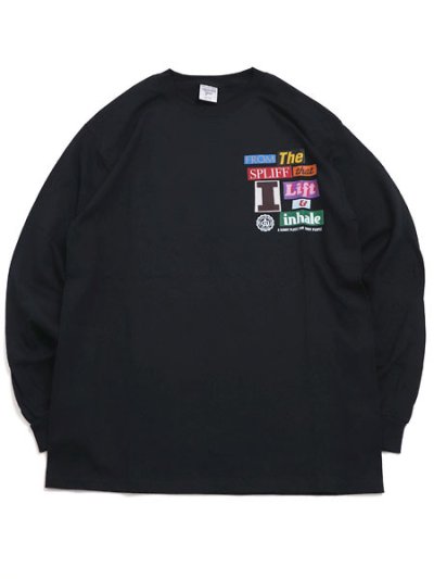 画像1: ACAPULCO GOLD GET HIGH LS TEE BLACK