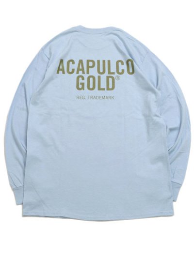 画像2: ACAPULCO GOLD GET HIGH LS TEE LIGHT BLUE