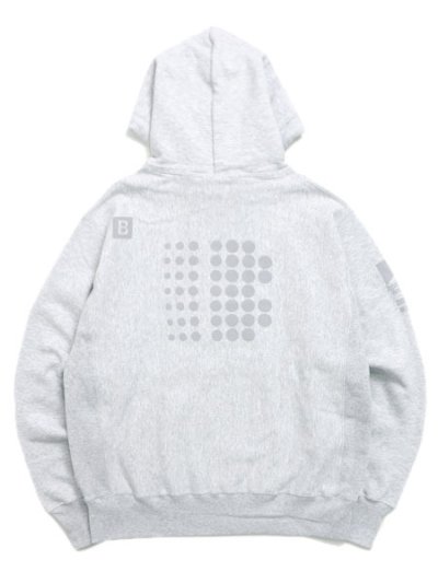 画像2: 【送料無料】INTERBREED IB RECORDS HEAVY WEIGHT HOODIE ASH