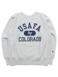 【送料無料】CHAMPION RW CREW SWEATSHIRT USAFA-SILVER GREY