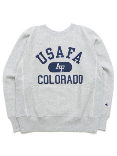 画像1: 【送料無料】CHAMPION RW CREW SWEATSHIRT USAFA-SILVER GREY