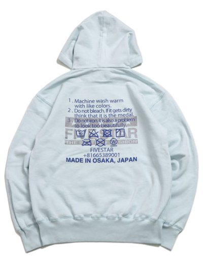 画像1: 【送料無料】WHIMSY SOCKS TAG HOODIE LIGHT BLUE