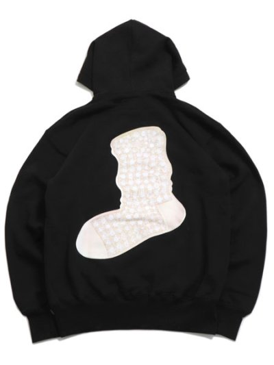 画像1: 【送料無料】WHIMSY SOCKS BLING BLING HOODIE BLACK