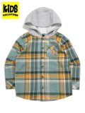 【KIDS】CARHARTT KIDS CHILD FLANNEL HOODDED SHIRT-PATINA