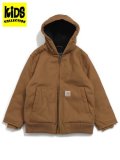 【送料無料】【KIDS】CARHARTT KIDS CH YTH CANVAS INS ACTIVE JACKET-CBR