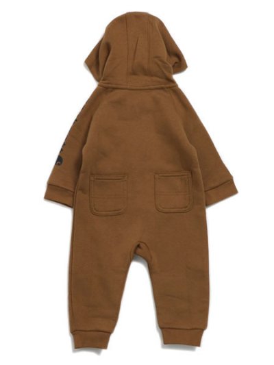 画像2: 【KIDS】CARHARTT KIDS FLEECE ZIP COVERALL-CARHARTT BROWN