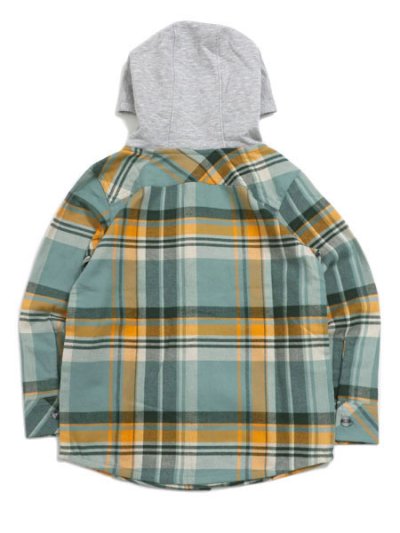 画像2: 【KIDS】CARHARTT KIDS CHILD FLANNEL HOODDED SHIRT-PATINA