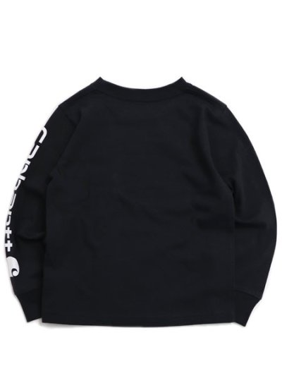 画像2: 【KIDS】CARHARTT KIDS CHILD LS GRAPHIC POCKET TEE-C.BLK