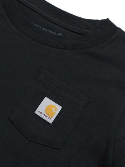 画像3: 【KIDS】CARHARTT KIDS TD LS GRAPHIC POCKET TEE-CAVIAR BK