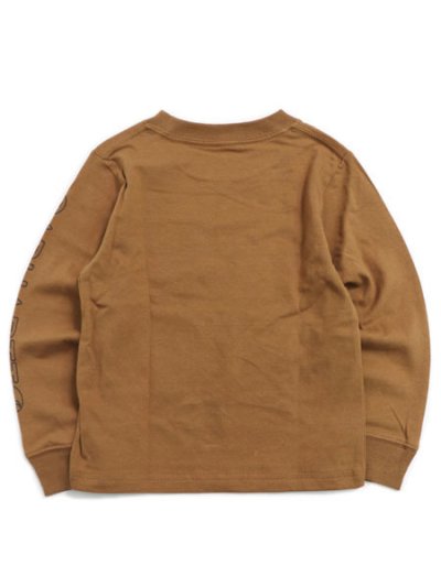 画像2: 【KIDS】CARHARTT KIDS TD LS GRAPHIC POCKET TEE-C.BROWN