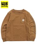 【KIDS】CARHARTT KIDS TD LS GRAPHIC POCKET TEE-C.BROWN