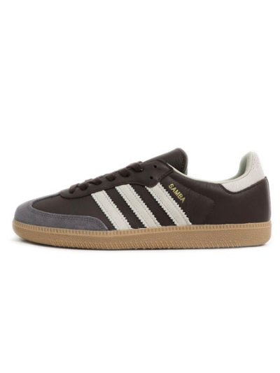 画像1: 【送料無料】ADIDAS SAMBA OG BROWN/PUTTY GREY/GOLD METALLIC