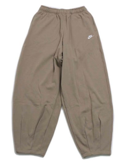 画像1: NIKE CLUB FT OVERSIZED PANT-KHAKI/KHAKI/WHITE