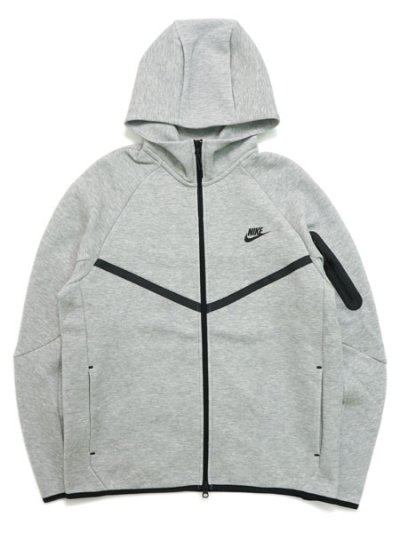 画像1: 【送料無料】NIKE TECH FLEECE FZ WINDRUNNER HOOD-DK GY H