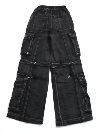 画像2: 【送料無料】GUAPI IRON GREY CARGO DENIM