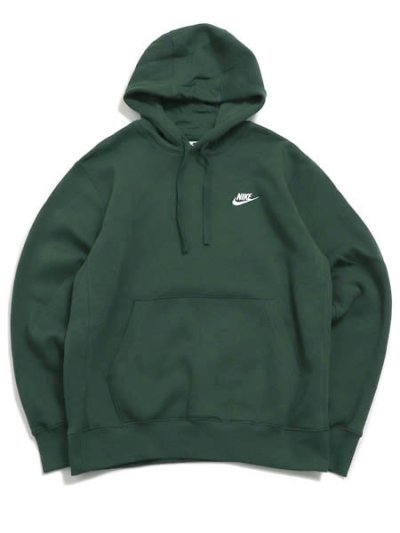 画像1: NIKE CLUB PULLOVER BB HOODIE-FIR/FIR/WHITE