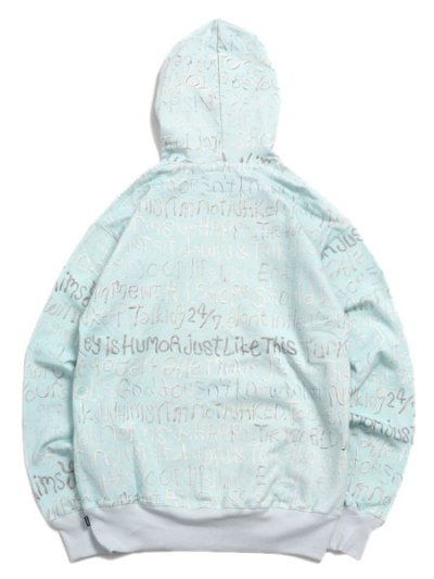 画像2: 【送料無料】WHIMSY SOCKS CLAY LETTER HOODIE SKY BLUE