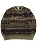 【送料無料】NIKE NL FAIR ISLE CREW SWEATER-NEUTRAL OLIVE