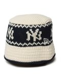 NEW ERA KNIT BUCKET GORO YANKEES CHROME/NAVY