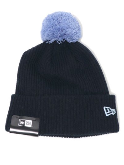 画像1: NEW ERA POM PON KNIT GORO-NAVY/C BLUE