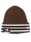 NEW ERA BASIC CUFF KNIT CUFF BORDER-WALNUT