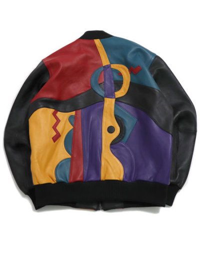 画像2: 【送料無料】PELLE PELLE PICASSO JACKET BLACK TEAL CABERNET