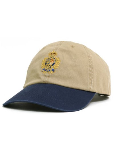 画像1: 【送料無料】POLO RALPH LAUREN TWO-TONE CREST TWILL BALL CAP