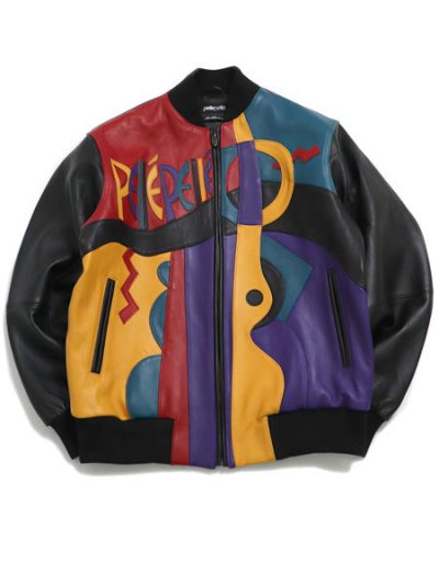 画像1: 【送料無料】PELLE PELLE PICASSO JACKET BLACK TEAL CABERNET