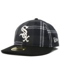 NEW ERA LP 59FIFTY OMBRE CHECK WHITE SOX BLACK